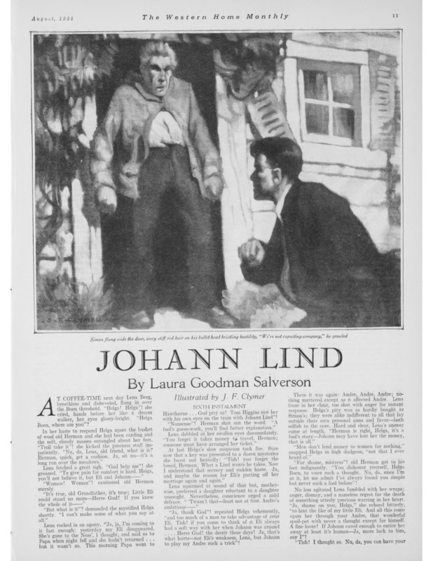 Sixth instalment of the serial novel "Johann Lind."