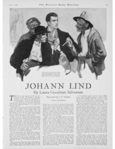 Third instalment of the serial novel "Johann Lind."