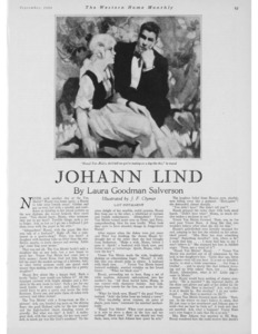 Seventh and final instalment of the serial novel "Johann Lind."